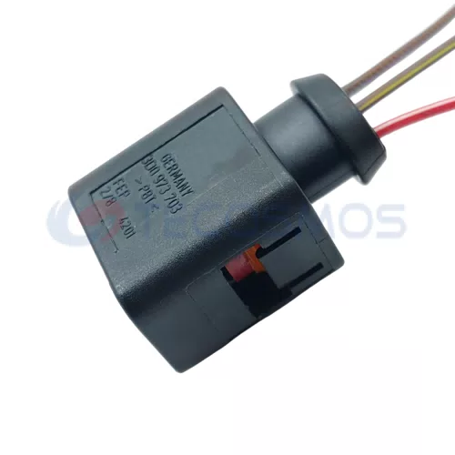 Wire Harness Plug of Automobile Waterproof Connector 3 Pin Female 1J0973723 - image 2